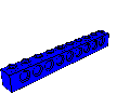 Technic Brick  1 x 10 with Holes