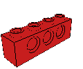 Technic Brick  1 x  4 with Holes