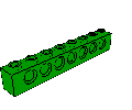 Technic Brick  1 x  8 with Holes