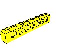 Technic Brick  1 x  8 with Holes